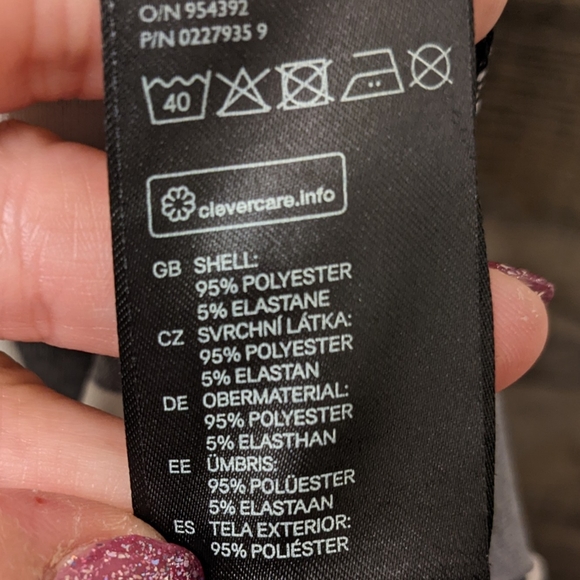 H&M Striped Wrap Dress Sz M Black White Cream Zebra Comfortable Stretch D7 - Picture 8 of 11